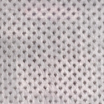 Light gray textured fabric with repeating diamond pattern, matte finish, and “egoitaliano bounce” text printed on the bottom edge.